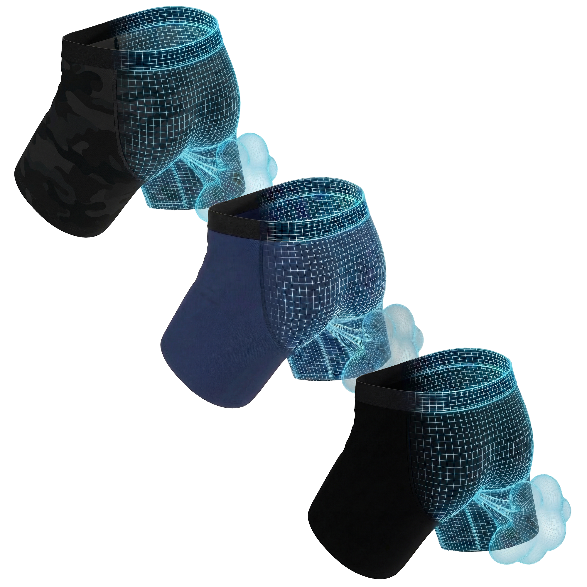 The Incognito | Fart Proof Ball Hammock® Pouch Underwear 3 Pack - Shinesty
