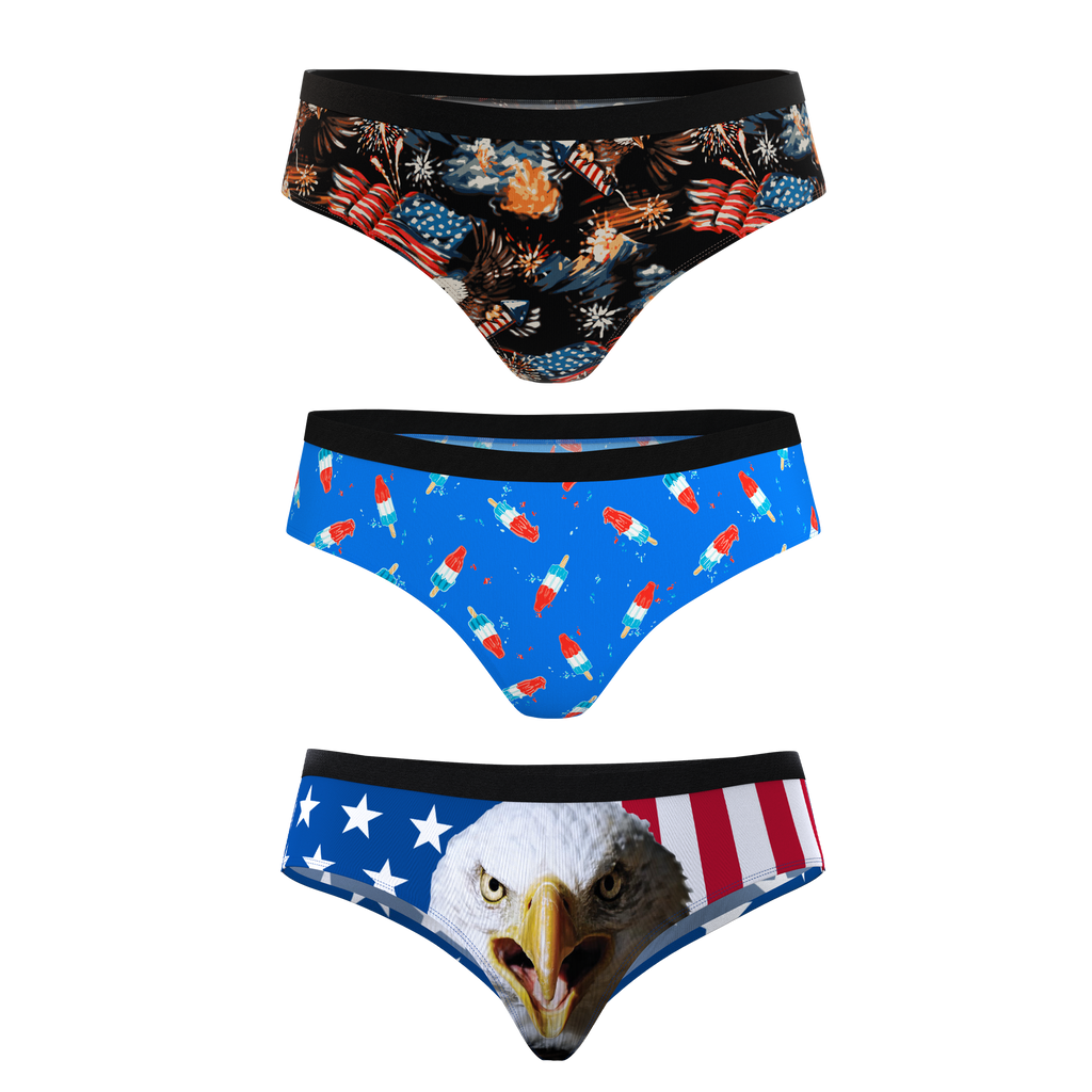 The Independance | Cheeky Underwear 3 Pack - Shinesty