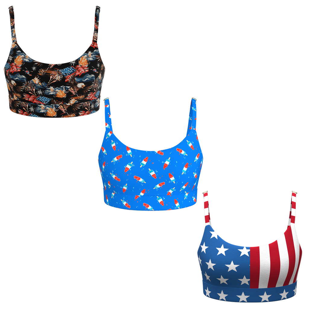 The Independance | Boob Hammock™ Scoop Bralette 3 Pack - Shinesty