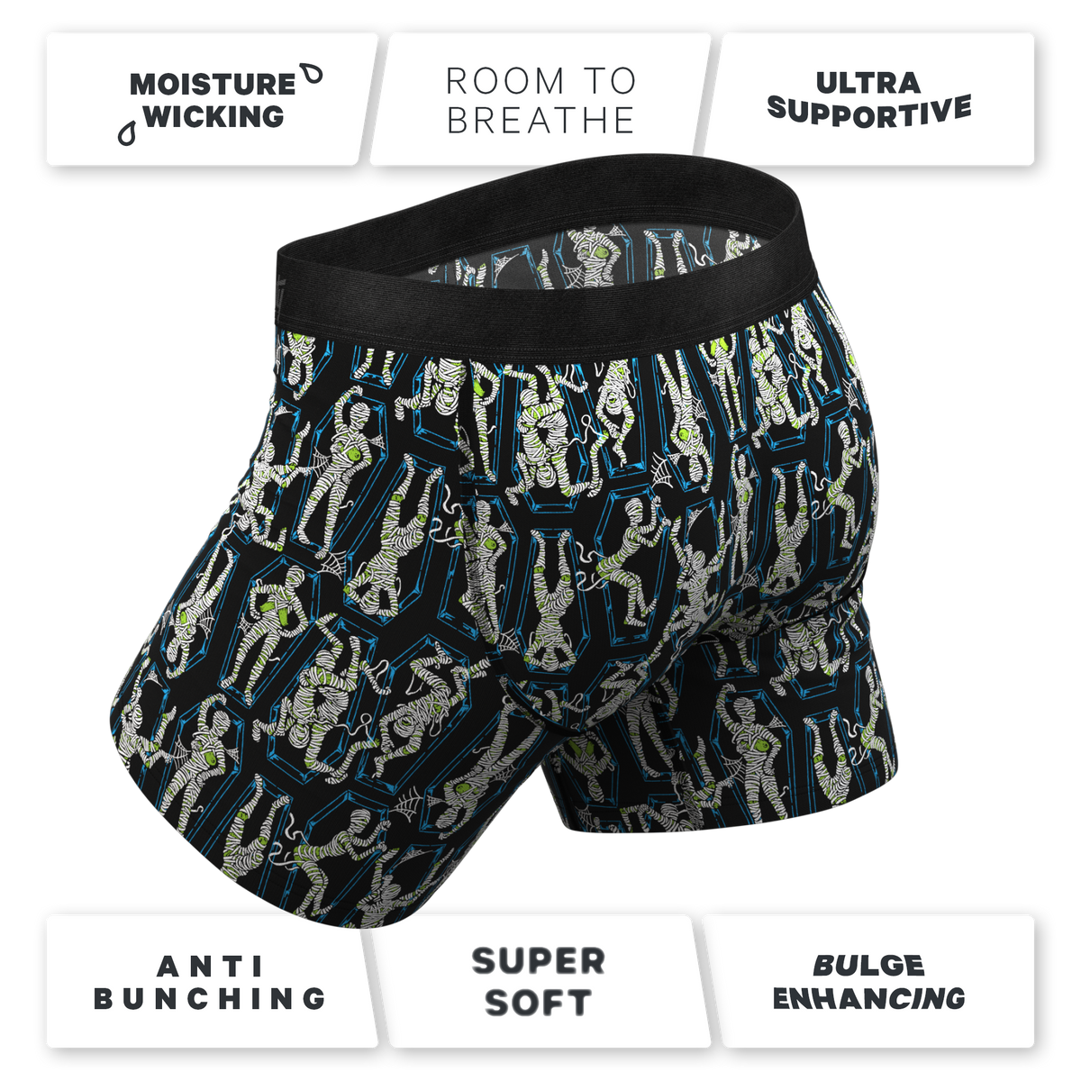 The Inter-Corpse | Halloween Mummies Ball Hammock® Pouch Underwear - Shinesty