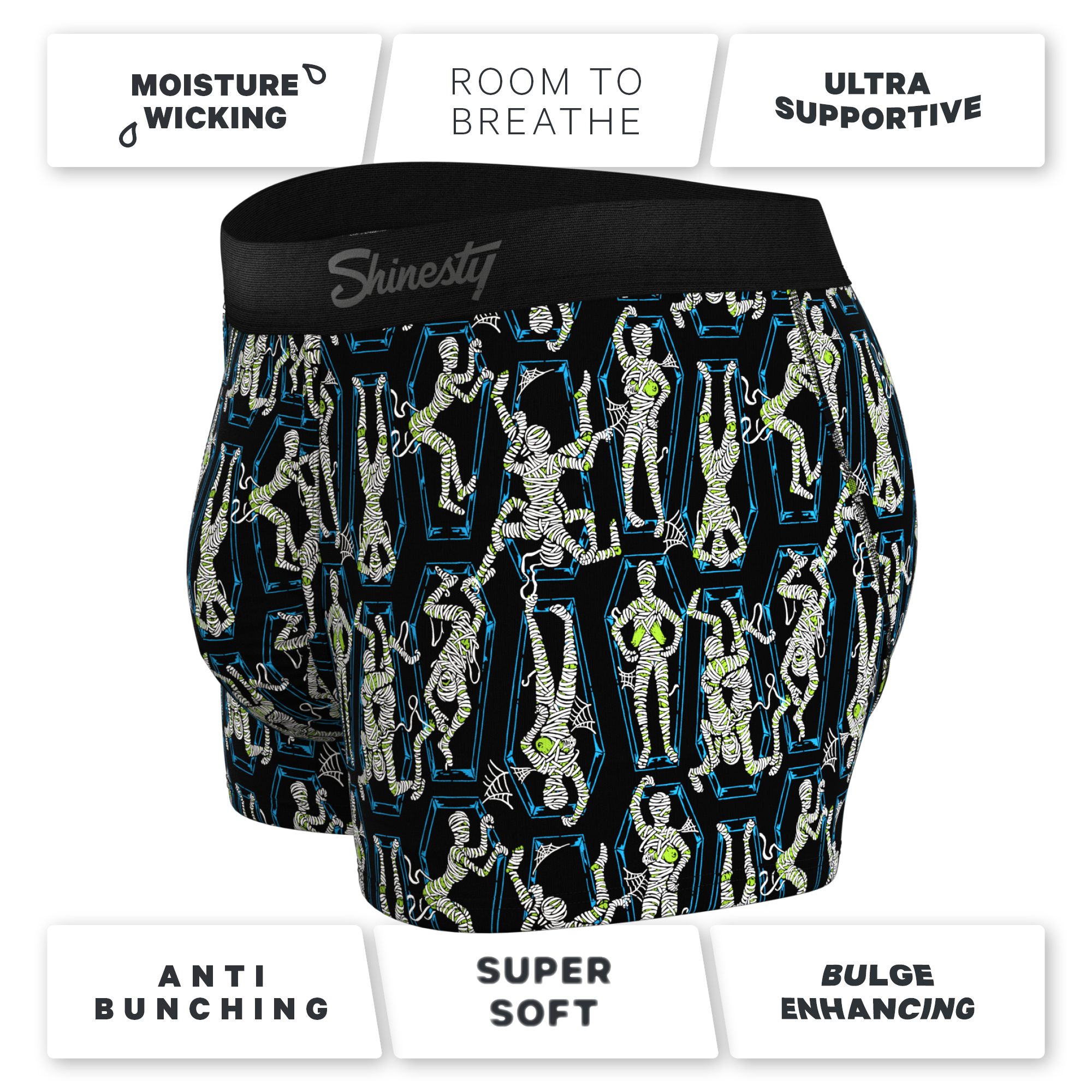 The Inter-Corpse | Halloween Mummies Ball Hammock® Pouch Trunks Underwear - Shinesty