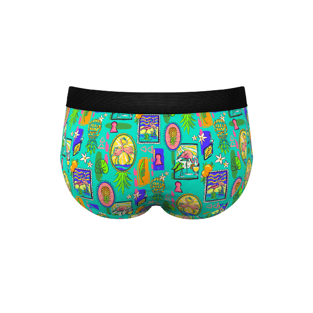 The Island Time | Pineapple Scene Ball Hammock® Pouch Underwear Briefs - Shinesty