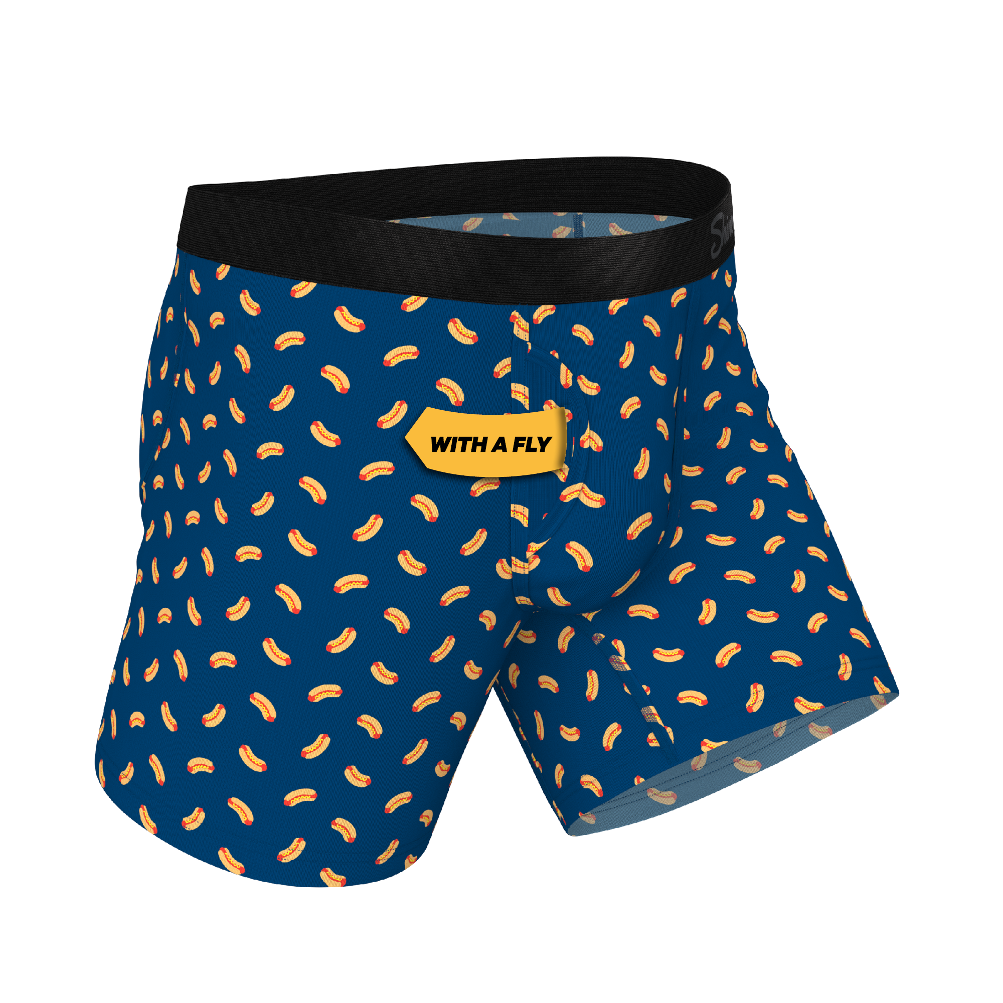 The Itty Bitty Buns | Hotdog Ball Hammock® Pouch Underwear With Fly - Shinesty