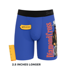 The Jackson | Blue Cowboy Shinesty x Diamond Cross Ranch Ball Hammock® Boxer - Long Leg - Shinesty