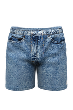 The Jacksonville Jort | Denim USA Ball Hammock® Pouch 8" Swim Trunks - Shinesty