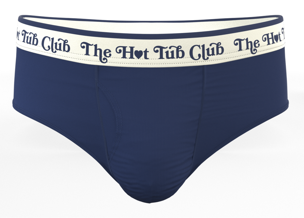 The Jet Set | Hot Tub Club Navy Ball Hammock® Pouch Underwear Briefs - Shinesty