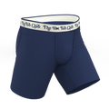 The Jet Set | Hot Tub Club Navy Ball Hammock® Boxer - Long Leg - Shinesty