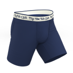 The Jet Set | Hot Tub Club Navy Ball Hammock® Boxer - Long Leg - Shinesty