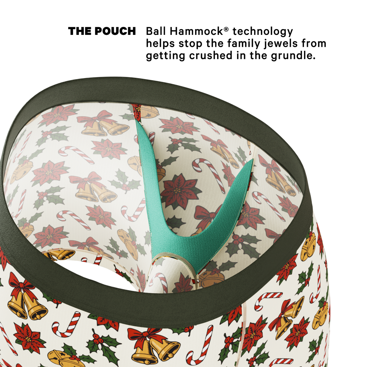 The Jingle All The Way | Christmas Bells Ball Hammock® Pouch Underwear - Shinesty