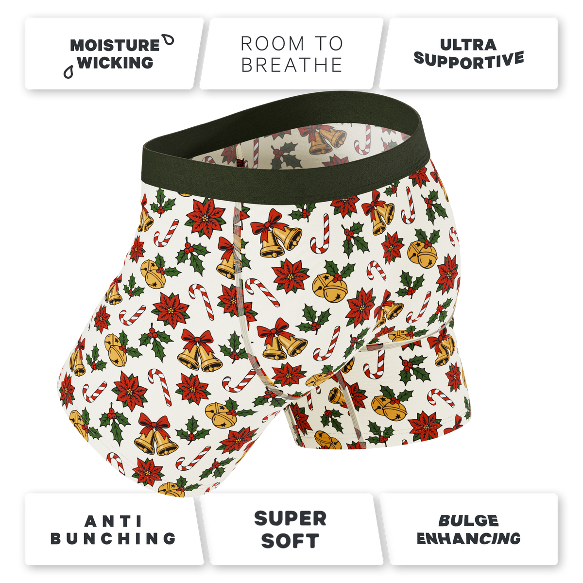 The Jingle All The Way | Christmas Bells Ball Hammock® Pouch Underwear - Shinesty