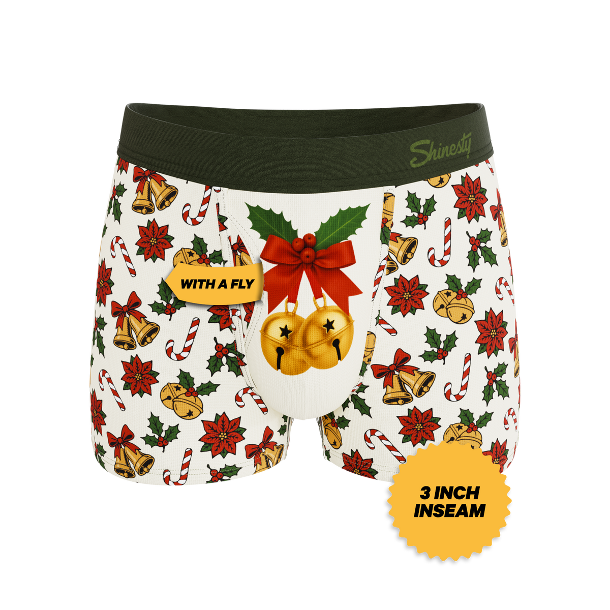 The Jingle All The Way | Christmas Bells Ball Hammock® Pouch Trunks Underwear - Shinesty