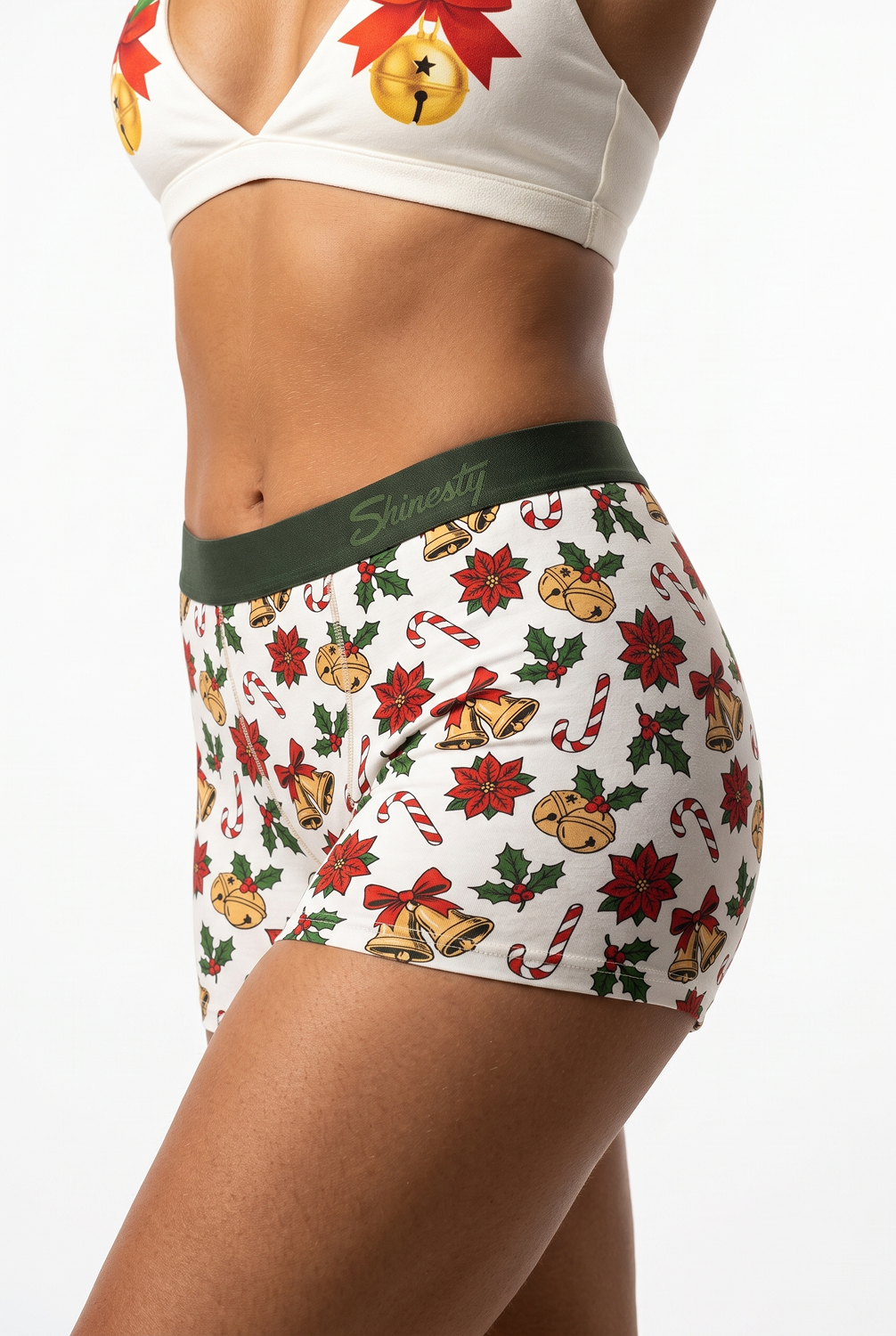 The Jingle All The Way | Christmas Bells Women’s Boxers - Shinesty