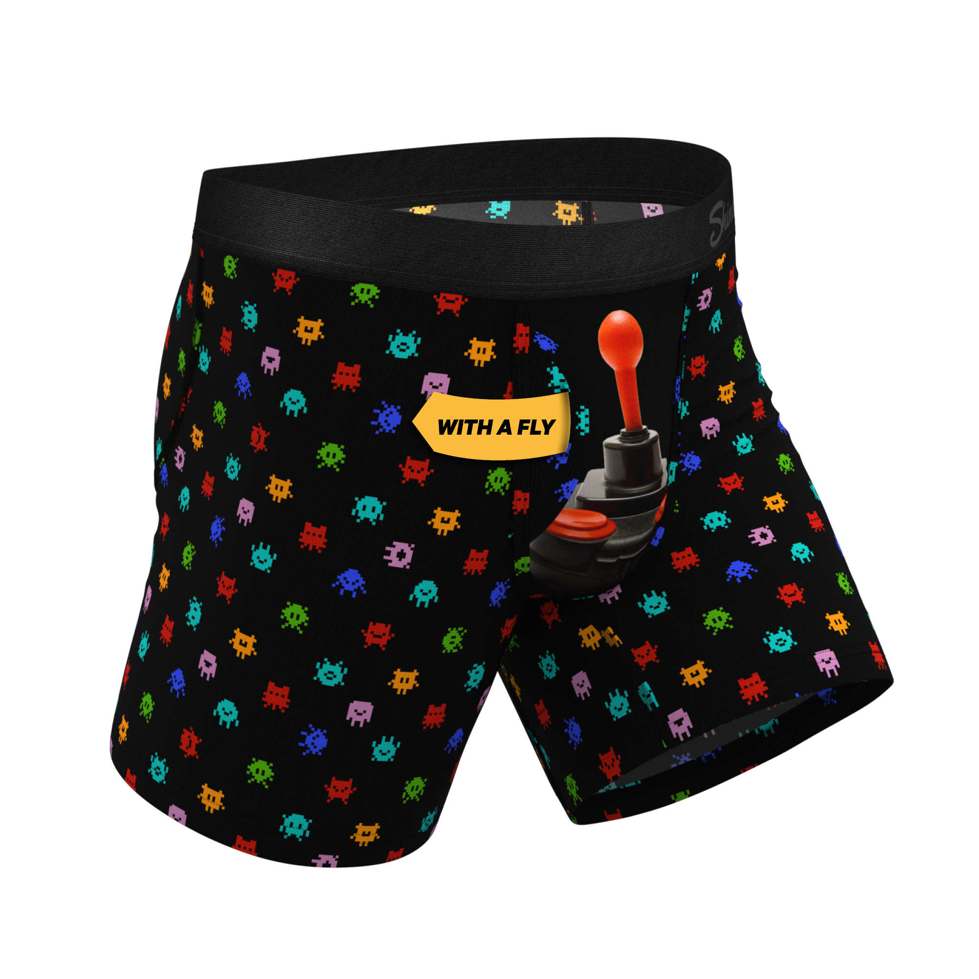 The Joystick | Video Game Ball Hammock® Pouch Underwear With Fly - Shinesty