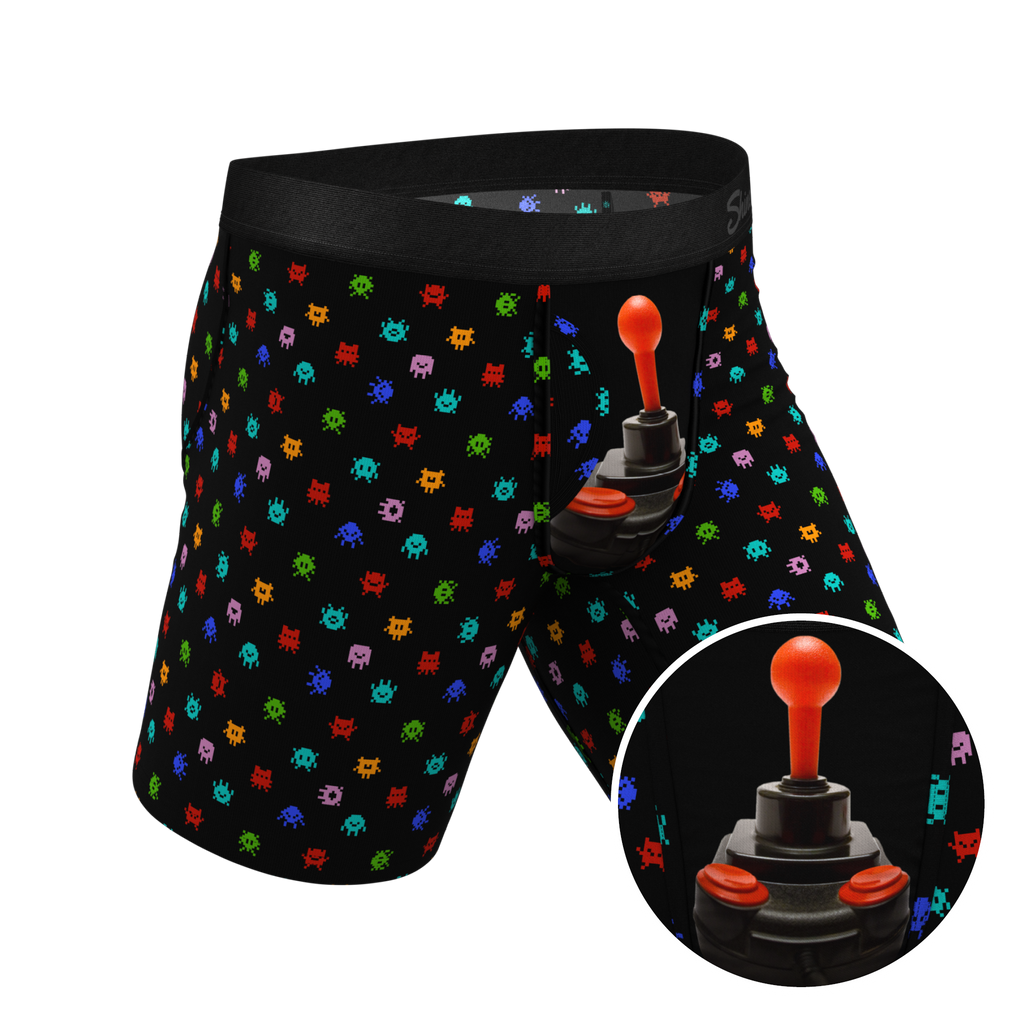 The Joystick | Video Game Ball Hammock® Boxer - Long Leg - Shinesty