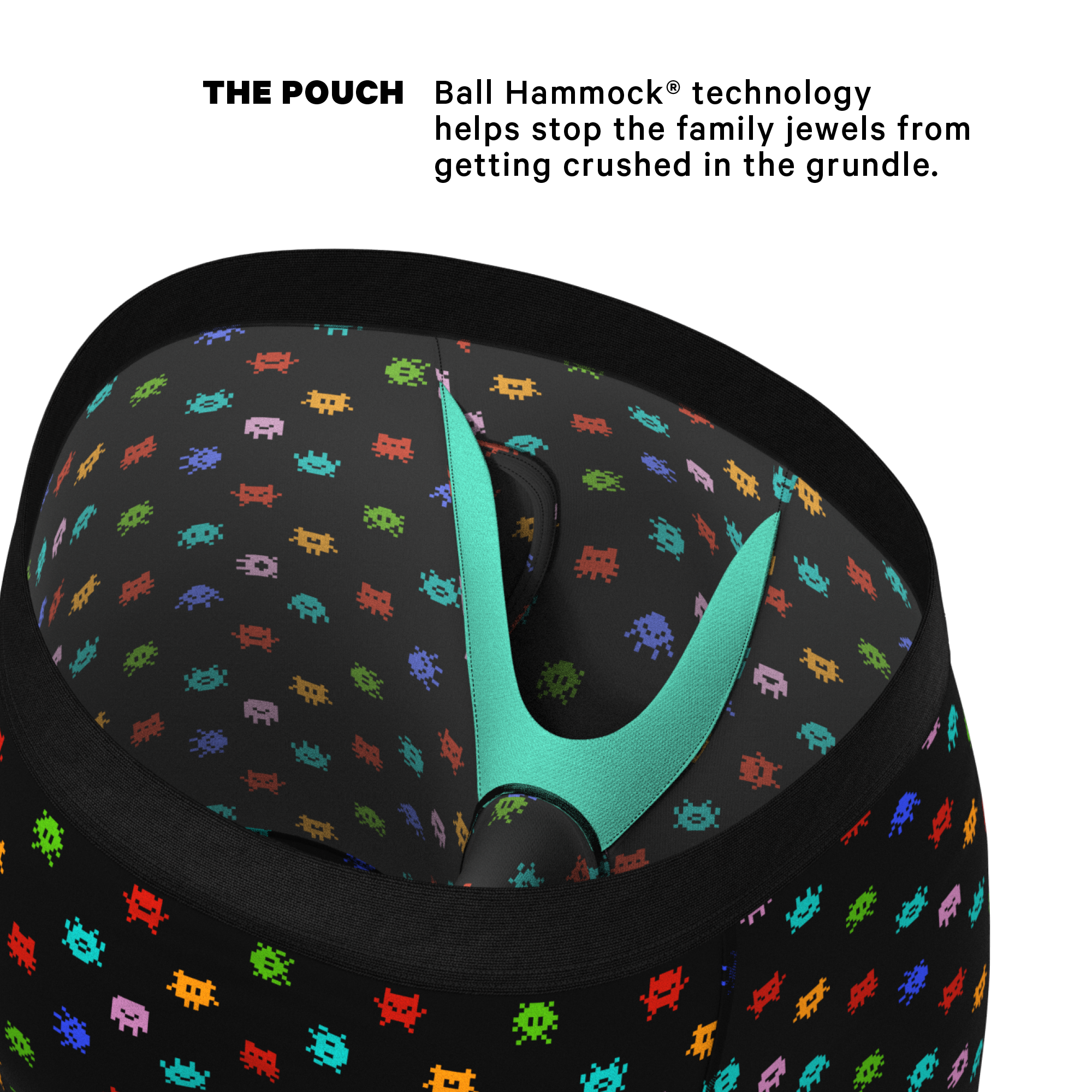 The Joystick | Video Game Ball Hammock® Boxer - Long Leg - Shinesty