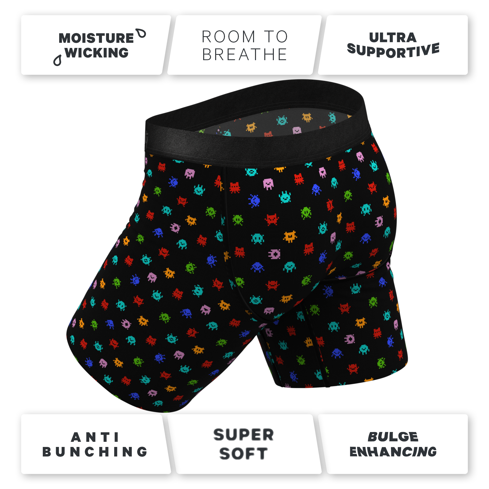 The Joystick | Video Game Ball Hammock® Boxer - Long Leg - Shinesty