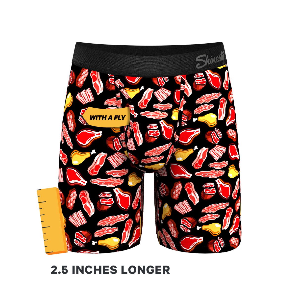 The Juicy Loins | Meat Ball Hammock® Boxer - Long Leg - Shinesty