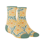The June Bug | Sunflower Heel Hammock™ Quarter Crew Socks - Shinesty