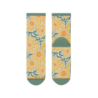 The June Bug | Sunflower Heel Hammock™ Quarter Crew Socks - Shinesty
