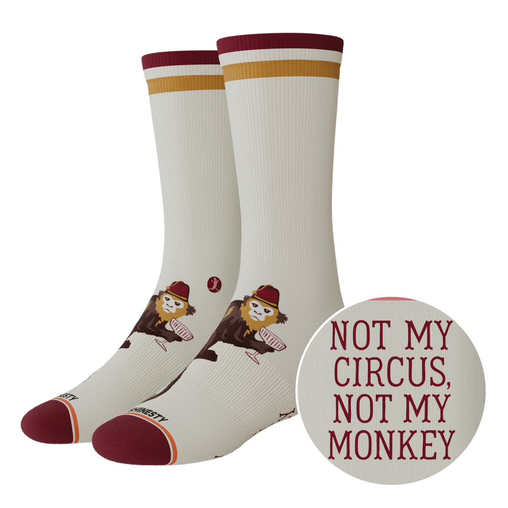 The Jungle Juice | Circus Monkey Heel Hammock™ Crew Socks - Shinesty
