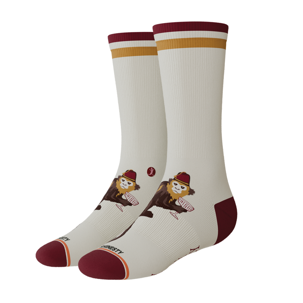 The Jungle Juice | Circus Monkey Heel Hammock™ Crew Socks - Shinesty