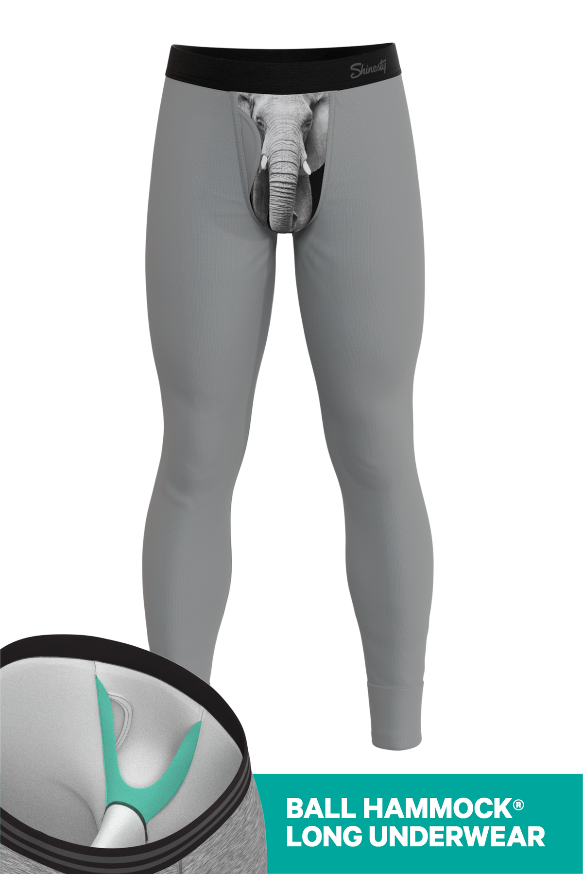 The Junk In The Trunk | Elephant Ball Hammock® Long Johns - Shinesty