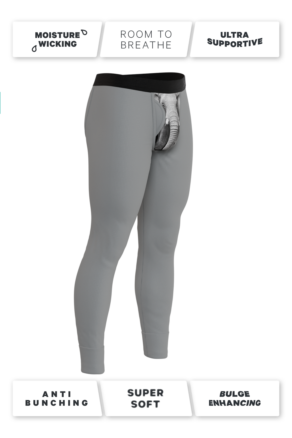 The Junk In The Trunk | Elephant Ball Hammock® Long Johns - Shinesty