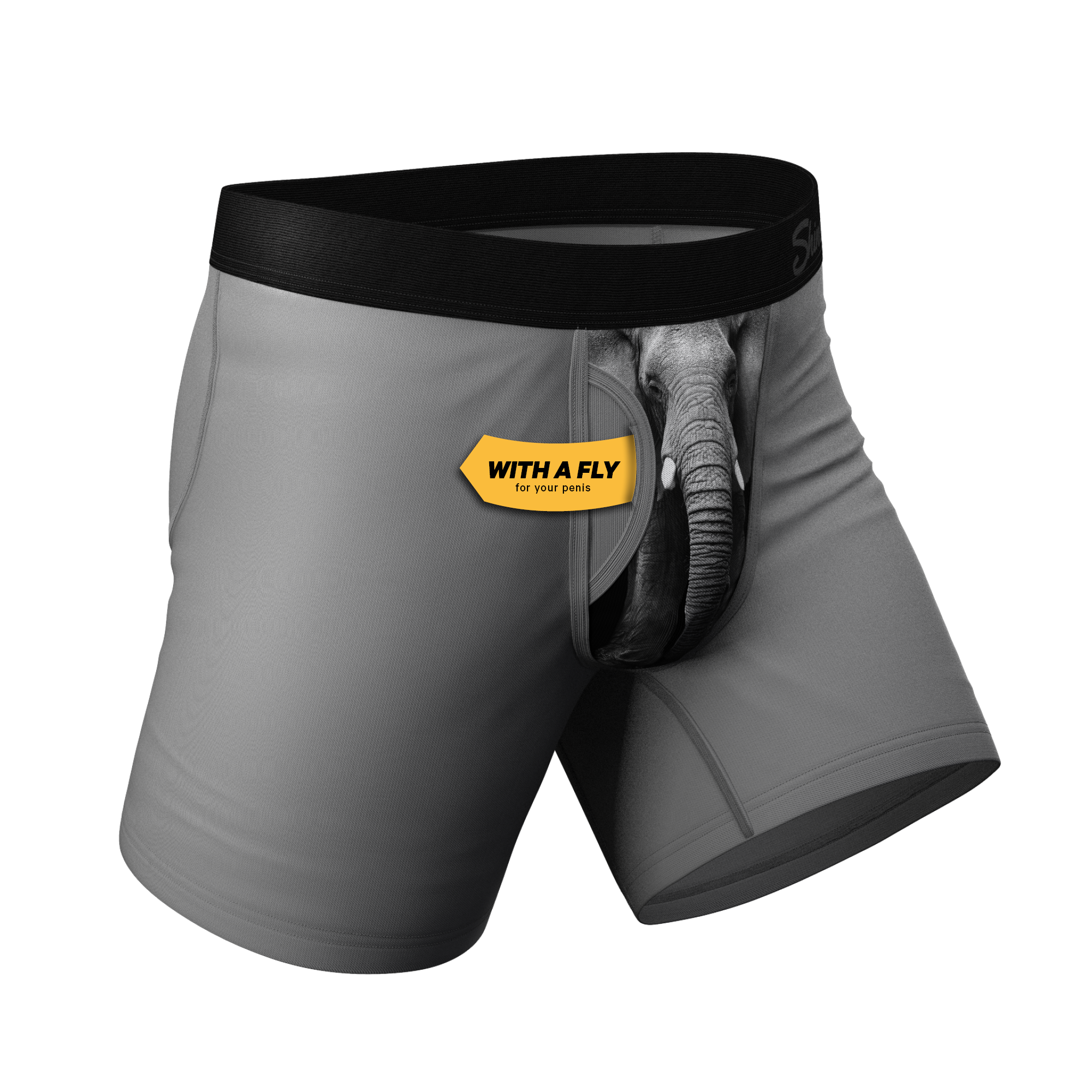 The Junk In The Trunk | Elephant Ball Hammock® Pouch Underwear With Fly - Shinesty