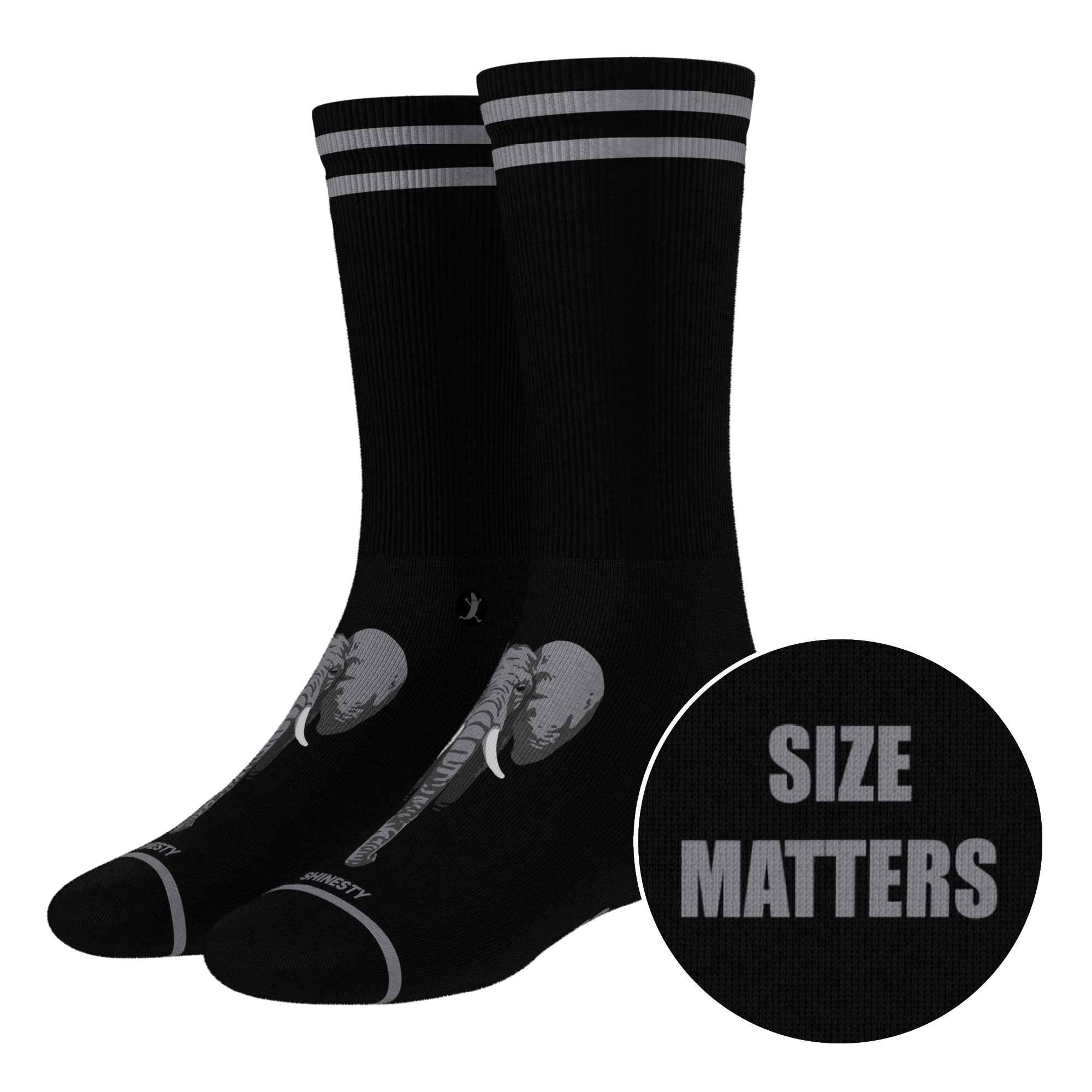 The Junk In The Trunk | Elephant Heel Hammock™ Crew Socks - Shinesty