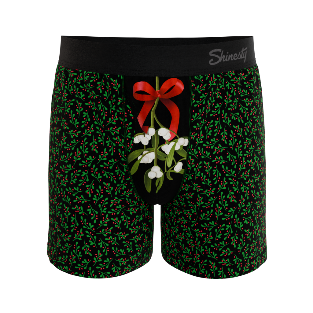 The Kiss Me There | Mistletoe Boxers - Shinesty