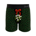 The Kiss Me There | Mistletoe Boxers - Shinesty