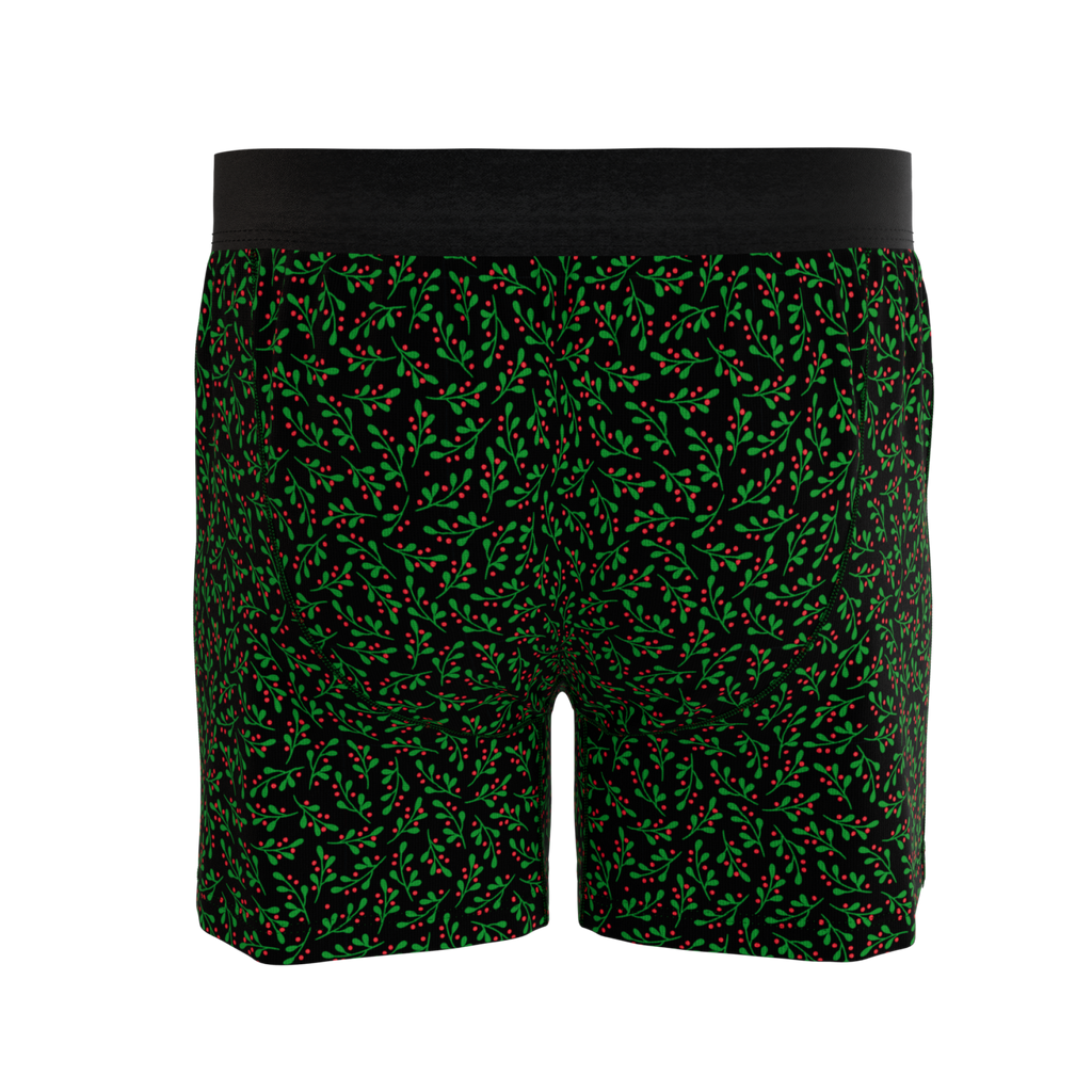 The Kiss Me There | Mistletoe Boxers - Shinesty