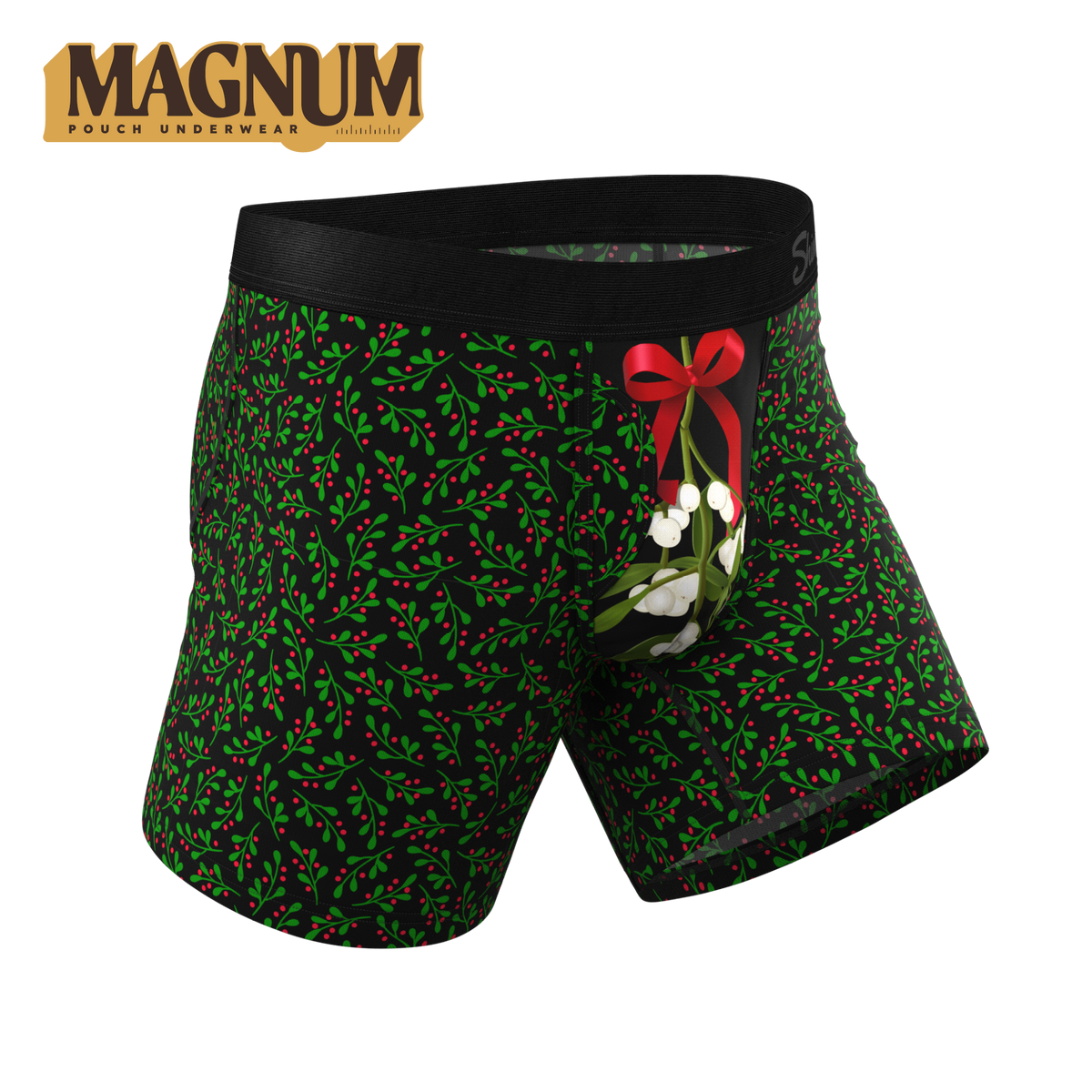 The Kiss Me There | Mistletoe Ball Hammock® Magnum Big Pouch Underwear - Shinesty