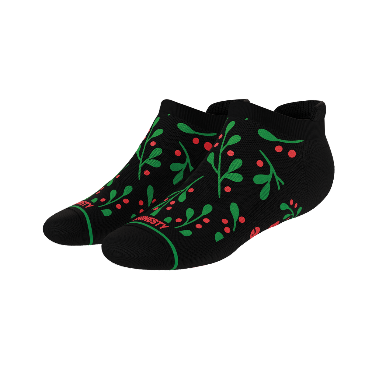 The Kiss Me There | Mistletoe Heel Hammock™ Ankle Socks - Shinesty