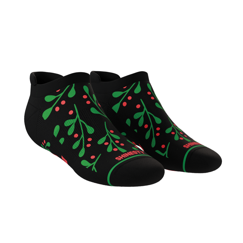 The Kiss Me There | Mistletoe Heel Hammock™ Ankle Socks - Shinesty