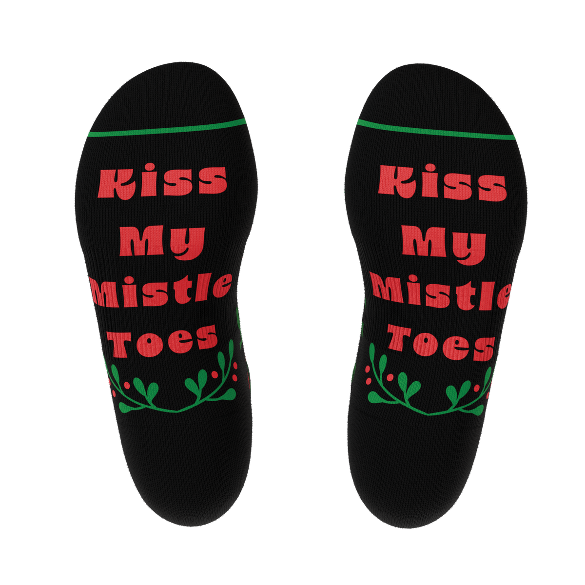 The Kiss Me There | Mistletoe Heel Hammock™ Ankle Socks - Shinesty