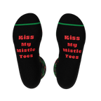 The Kiss Me There | Mistletoe Heel Hammock™ Crew Socks - Shinesty