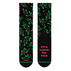 The Kiss Me There | Mistletoe Heel Hammock™ Crew Socks - Shinesty