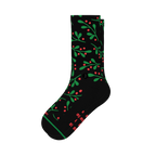 The Kiss Me There | Mistletoe Heel Hammock™ Crew Socks - Shinesty