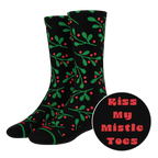 The Kiss Me There | Mistletoe Heel Hammock™ Crew Socks - Shinesty