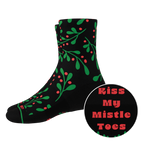The Kiss Me There | Mistletoe Heel Hammock™ Quarter Crew Socks - Shinesty