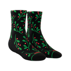 The Kiss Me There | Mistletoe Heel Hammock™ Quarter Crew Socks - Shinesty