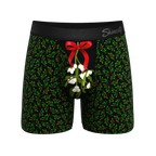 The Kiss Me There | Mistletoe Ball Hammock® Magnum Big Pouch Underwear - Shinesty
