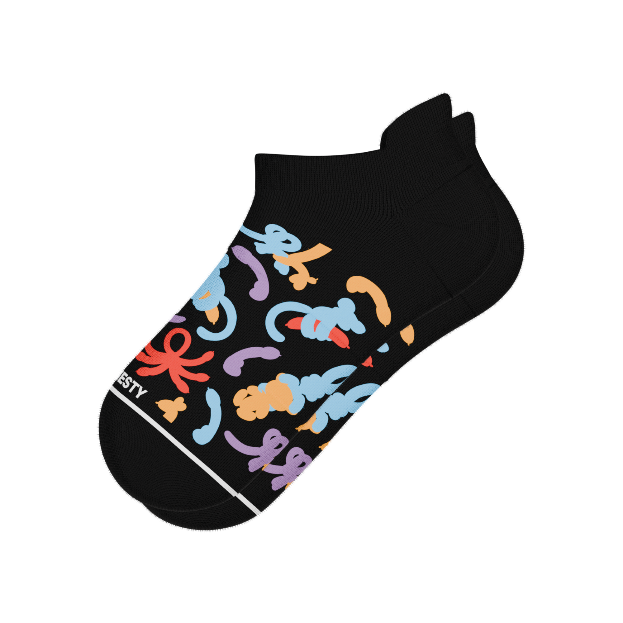 The Knot Tonights | Balloon Animal Heel Hammock™ Ankle Socks - Shinesty
