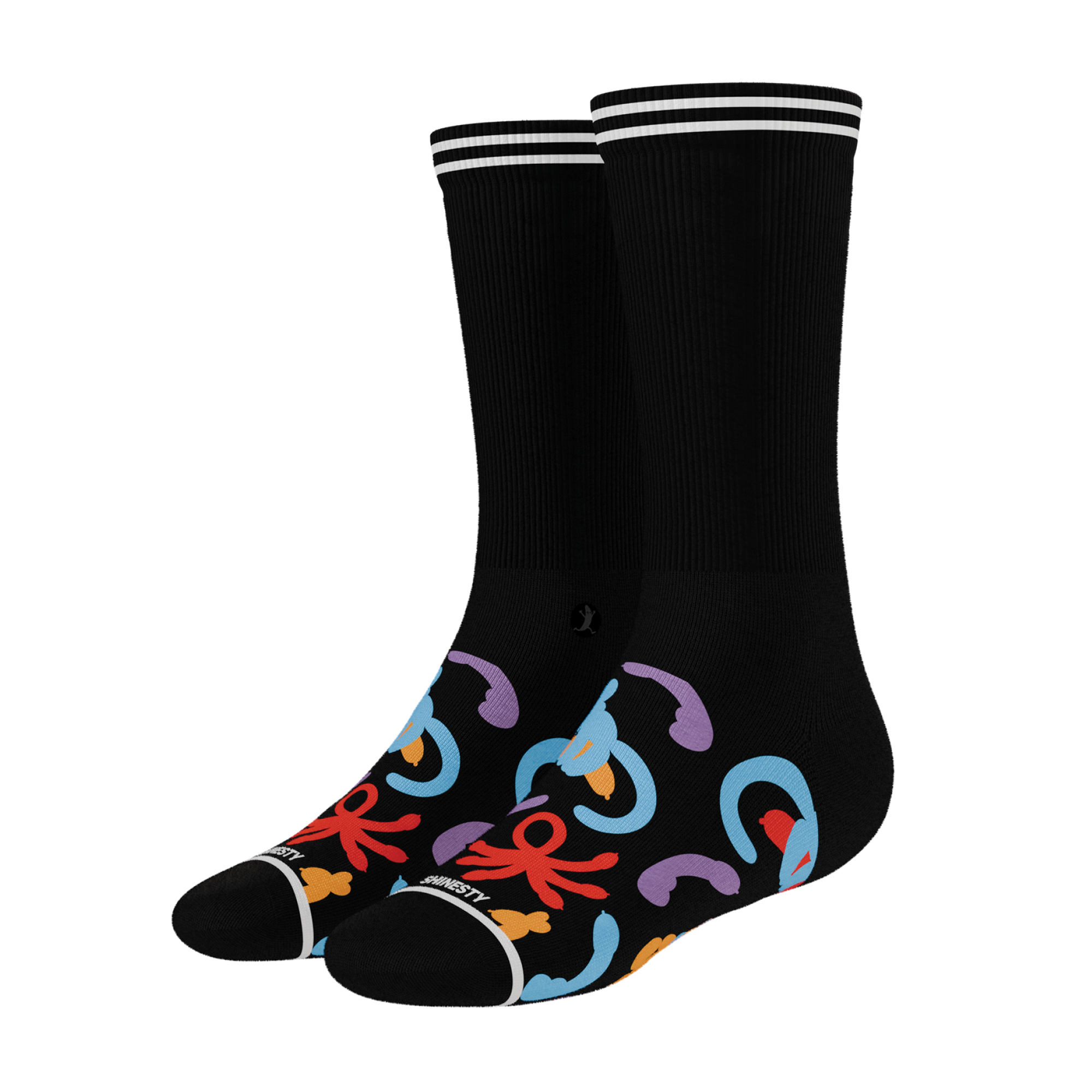 The Knot Tonights | Balloon Animal Heel Hammock™ Crew Socks - Shinesty