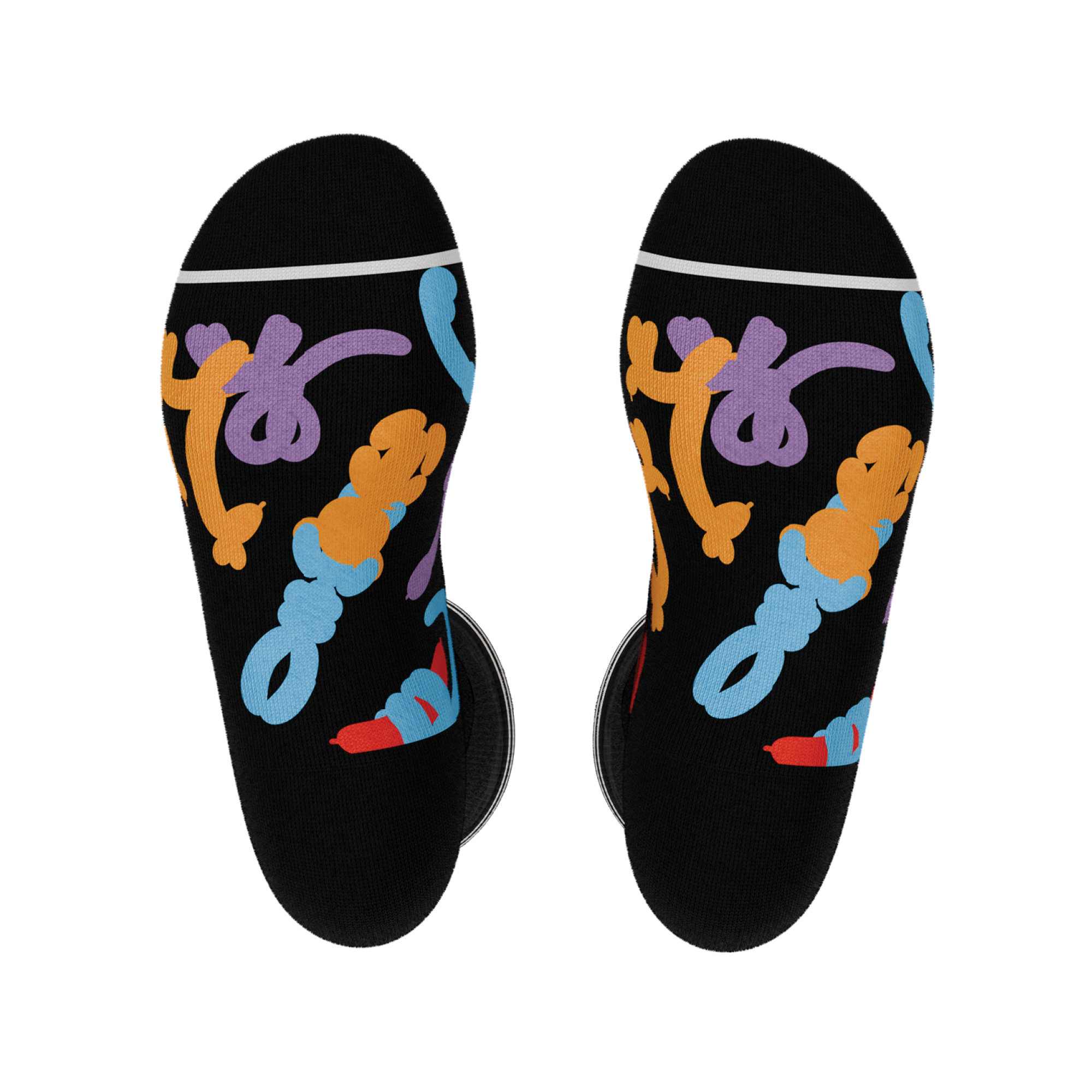 The Knot Tonights | Balloon Animal Heel Hammock™ Crew Socks - Shinesty