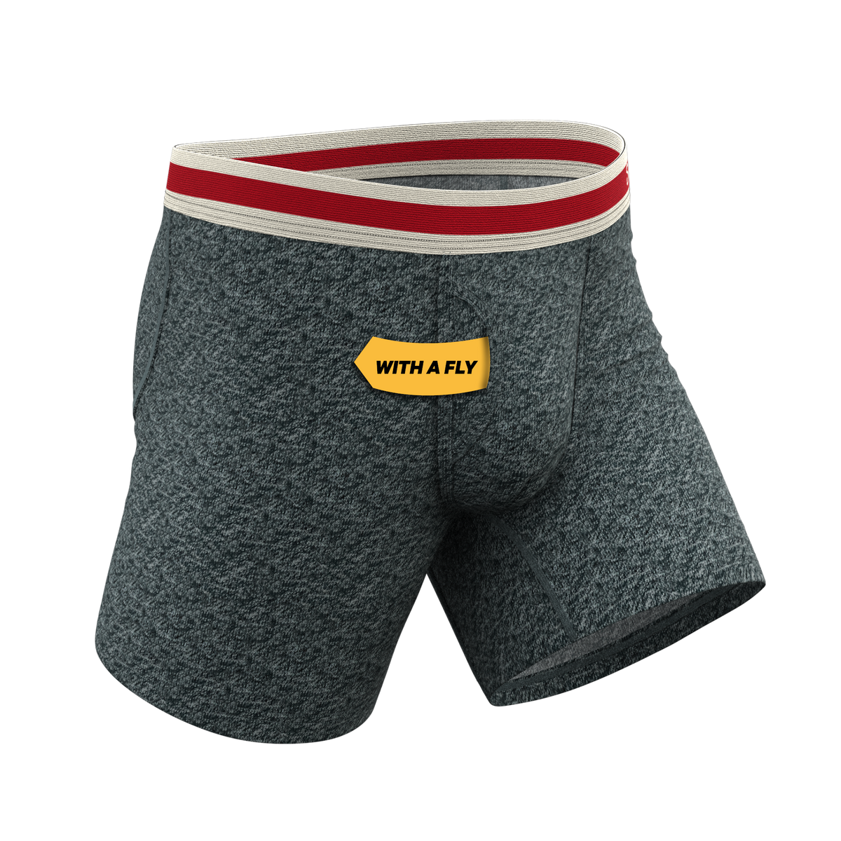 The Koala Camo | Heather Grey Ball Hammock® Pouch Underwear With Fly - Shinesty