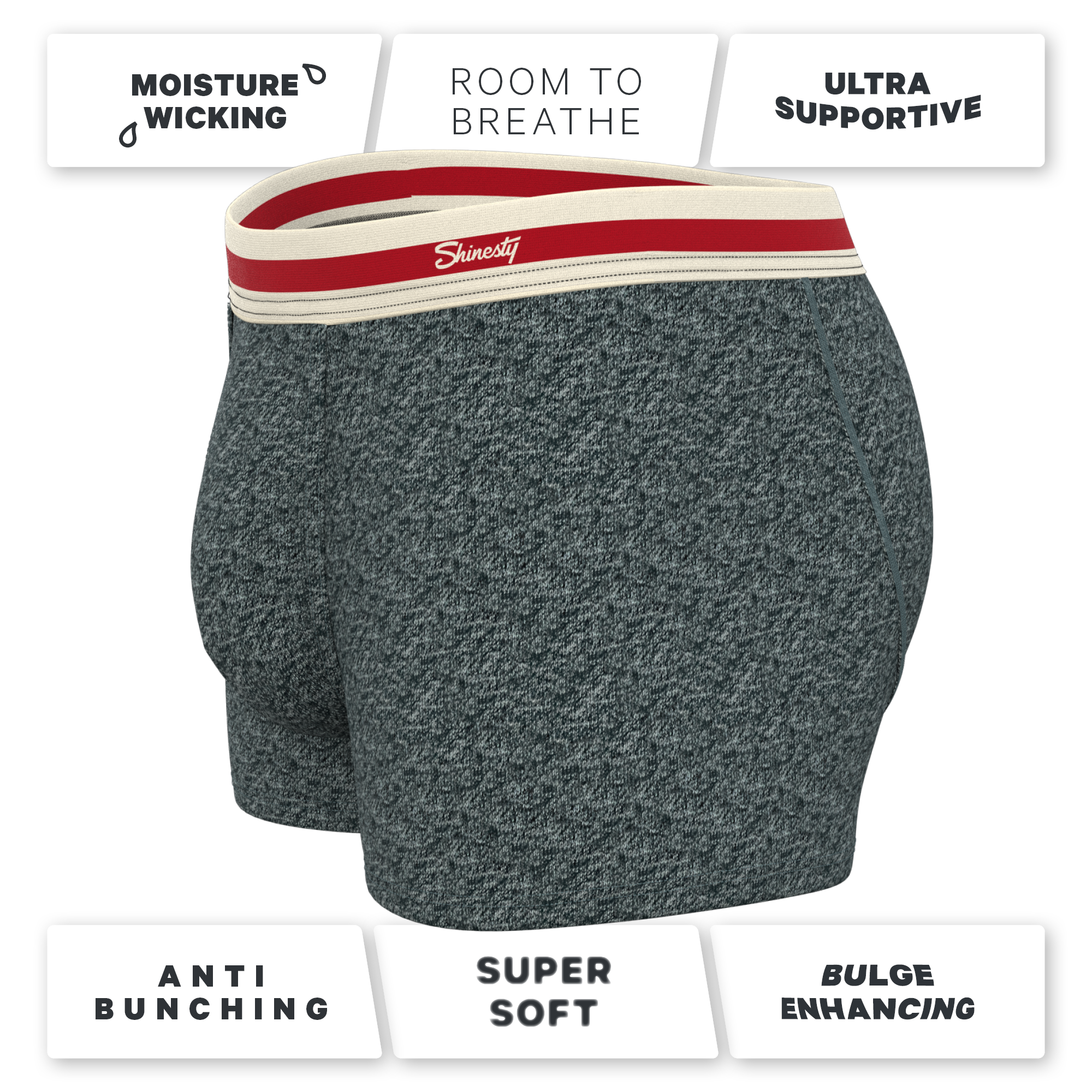 The Koala Camo | Heather Grey Ball Hammock® Pouch Trunks Underwear - Shinesty
