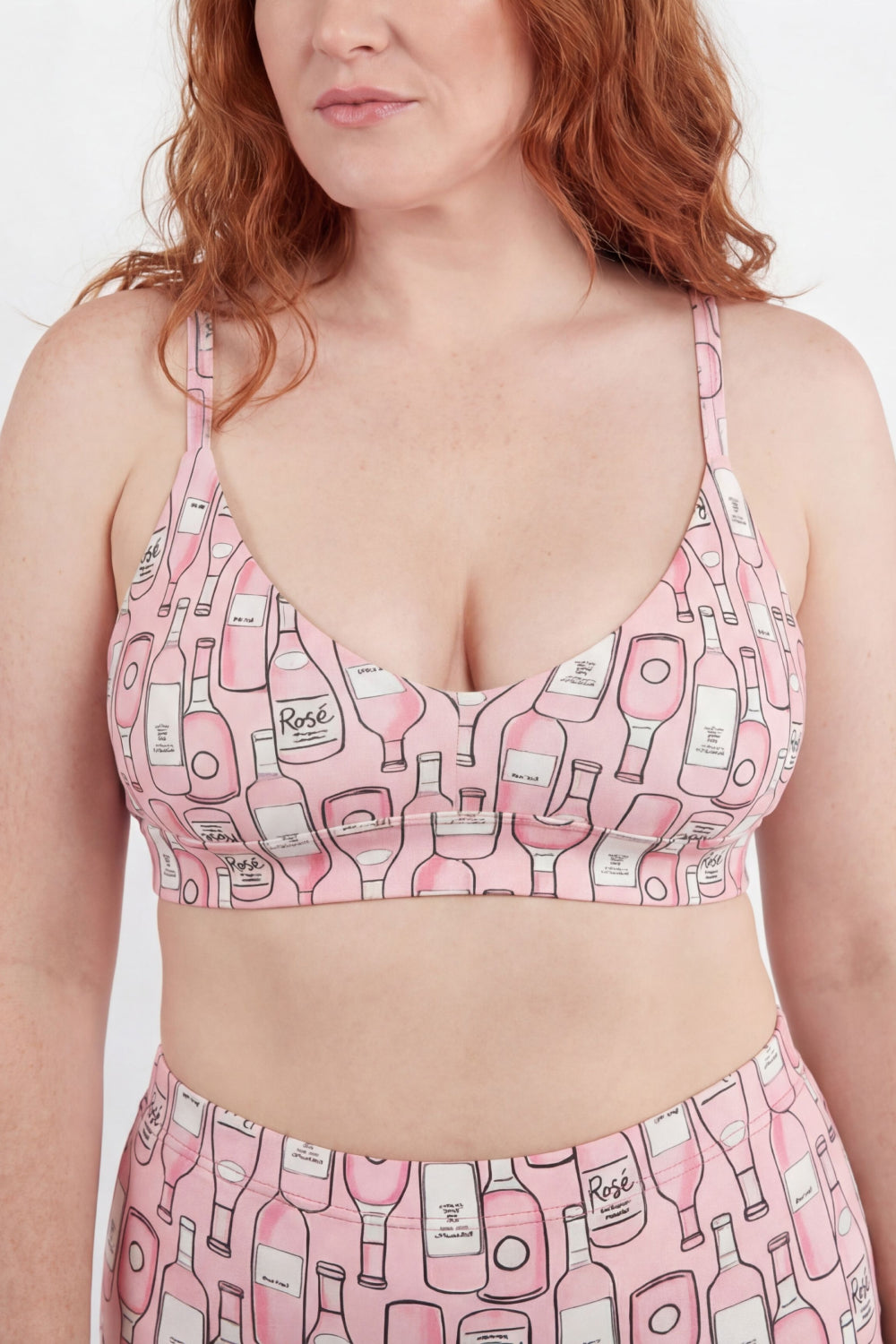 The All Day | Rosé Wine Boob Hammock™ Plunge Bralette - Shinesty
