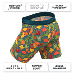 The Leaf Peeps | Naughty Leaves Ball Hammock® Boxer - Long Leg - Shinesty
